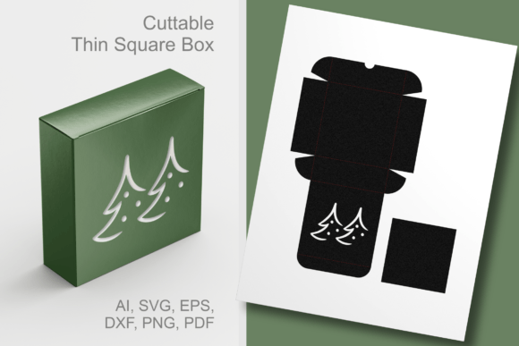 3D SVG Christmas Box Design: Festive Appeal for Marketing Visuals