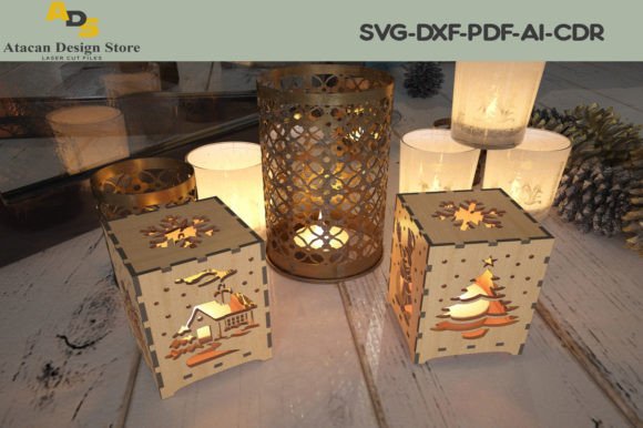 3D SVG Christmas Lamps Add Festive Depth to Design Projects