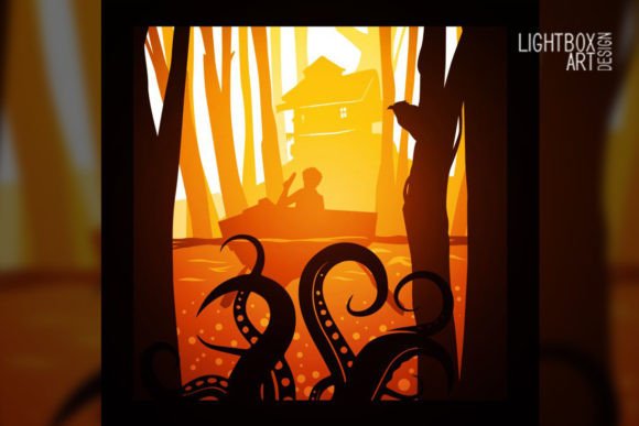 Dark Forest Lightbox: 3D SVG Shadow Box for Modern Branding