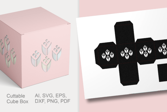 Geometric Flowers Cube Gift Box Template: A Brand Designer’s Review for Real Business Use