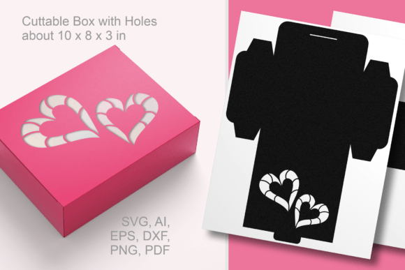 h1Couple of Hearts Rectangular Favor Box – 3D SVG Shape for Creative Sellers