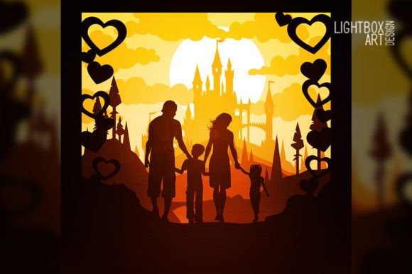 h1Family Lightbox: A 3D SVG Shadow Box Design for Creative Sellers/h1