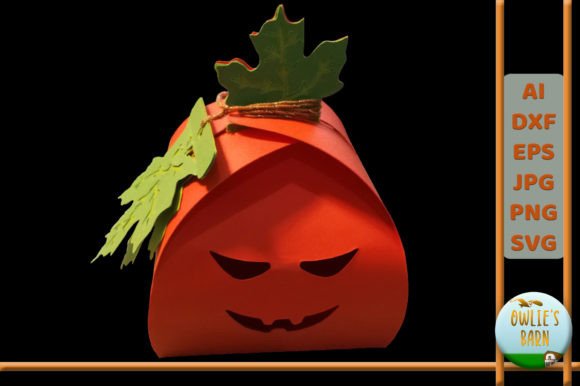Halloween Pumpkin Box 3D SVG for Seasonal Branding