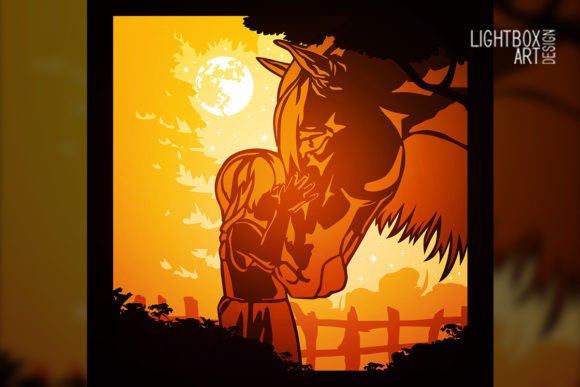 Horse Lightbox: A 3D SVG Shadow Box Design for Bold Marketing Visuals