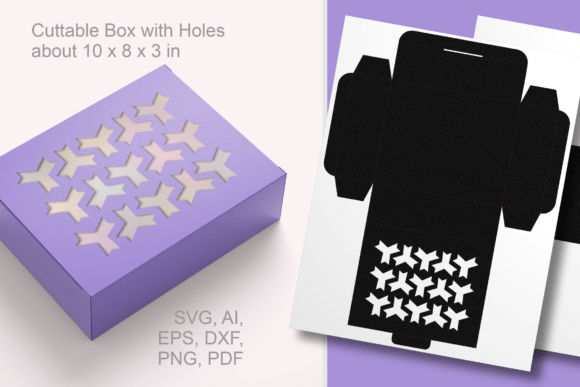 Pointed Trefoil Pattern Rectangular Box: A 3D SVG Design for Editorial and Web Use