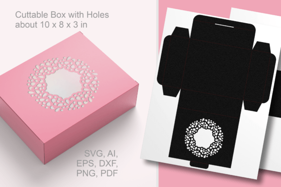 Rich Border Window Rectangular Gift Box: A 3D SVG Shape That Elevates Packaging and Branding