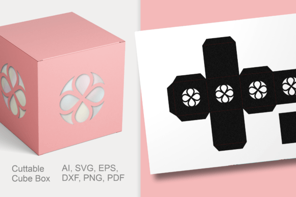 Simple Gothic Round Windows Cube Box: A 3D SVG with Shape-Driven Design Potential