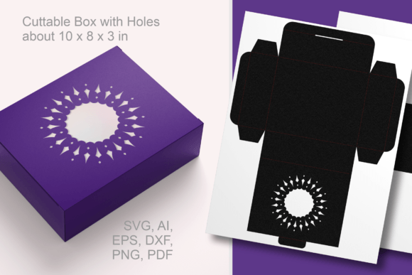 Sparkling Round Window Rectangular Box – A 3D SVG Gift Boxes Design That Shines