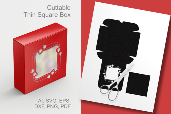 Wildflower Border Window Square Gift Box: A Practical Review for Digital Sellers